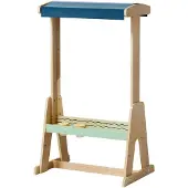 TOPBRIGHT Outdoor Tafel (ab 36 Monaten, Holztafel mit Acrylglas, Lernspielzeug)