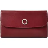Esquire porte-monnaie Athena Lady Flap Wallet Red rouge foncé