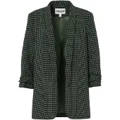 Pieces Blazer 'PCBosella' vert foncé / noir