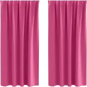 vidaXL Rideaux occultants avec œillets, 2 pièces, rose clair, polyester