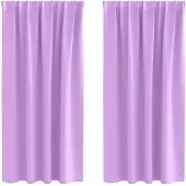 vidaXL Rideaux occultants avec anneaux 2 pcs lilas 175 x 140 cm
