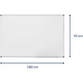 MAUL Tableau blanc MAULstandard, 900 x 1800 mm, surface laquée