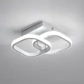 COMELY Osairous, plafonnier LED moderne, 22W, 6500K, 2550 lumens, blanc et noir