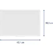 MAUL Tableau blanc MAULprimo 30,0 x 45,0 cm blanc acier plastifié (30 x 45 cm)