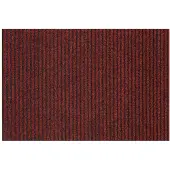 Rugsx Paillasson antidérapant pour les mètres courants GIN 3086 Liverpool extérieur, intérieur, sur caoutchouc - rouge 100 cm 100x500 cm
