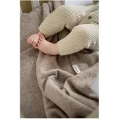 Babys Only Couverture nouveau-nés Merino Brushed Meadow ecru - 65x75 cm