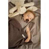 Babys Only Couverture lit bébé Merino Brushed Meadow taupe