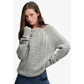 Superdry Pull Wool Blend Mixed Stitch Jumper
