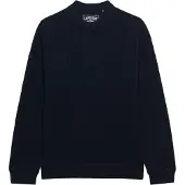 Superdry Homme Pull Texture Knit Coupe Décontractée Navy Taille: S