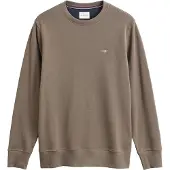 Gant Shield Regular Fit Sweat-shirt Col rond marron, Unicolore