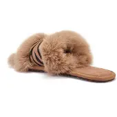 Australia Luxe Collective Pantoufle 'MUCHAS' taupe
