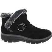 SKECHERS Slip-Ins Easy Going – Gentle Winter Damen Stiefelette Schwarz 168185-BLK