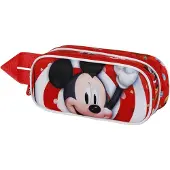 KARACTERMANIA Porte-plume double 3D Mickey Mouse Twirl de Disney, rouge