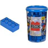 Simba 100 briques bleues Blox de 8 dans une boîte