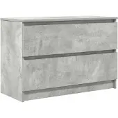 vidaXL Armoire TV gris béton 80x35x54 cm Bois composite