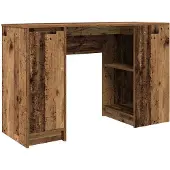vidaXL Bureau aspect bois ancien 120x42x76 cm Bois composite