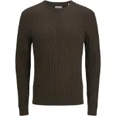 Jack & Jones Pull-over 'JJEEMIL' brun foncé