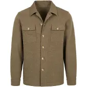 Suitable Surchemise Herringbone Green