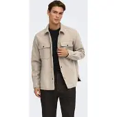 Only & Sons Chemise 'Ash' beige chiné