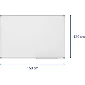MAUL Tableau blanc MAULstandard - plastifié - L 1800 x H 1200 mm