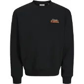 JJ REBEL Sweat-shirt 'JREBJIM' mandarine / noir / blanc cassé