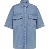 ONLY Chemisier bleu denim