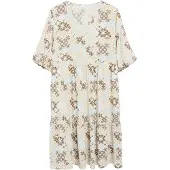 s.Oliver Robe beige / bleu ciel / marron / coquille d'oeuf