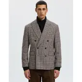 Selected Revers En Pointe Blazer À Double Boutonnage Homme Gris 48