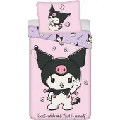 Jerry Fabrics Parure de lit Kuromi HK067 140x200, 70x90 cm