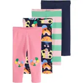 Next Leggings bleu marine / vert clair / orange / rose clair