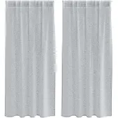 vidaXL Rideau en Voile 2 pcs Gris foncé 175 x 140 cm Polyester