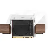 Crosley C72 Turntable with Speakers Walnut
