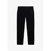 Superdry pour homme. M7011487A Pantalon Chino Tapered Délavé Noir (36/32), Casuel, Coton