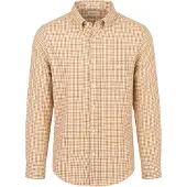 Gant Regular Fit Chemise en flanelle marron, A carreaux