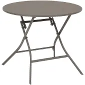 Hespéride Table De Jardin Ronde Greensboro 4 Places Café-