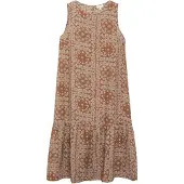 s.Oliver Robe d’été bleu clair / caramel / blanc