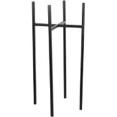 Mica Support pour plantes Ascot - L24 x L24 x H55 cm - Métal - Noir