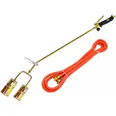 AWTOOLS Torche à toiture longue avec deux buses 60 Mm