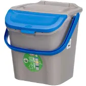 Stefanplast Poubelle pour déchets triés, 28 L, bleu