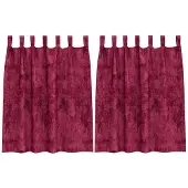 vidaXL Rideaux en velours 2 pcs Bordeaux 140 x 140 cm Velours