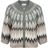 Object Cardigan 'OBJJAADE DIANA' beige / gris / noir / blanc