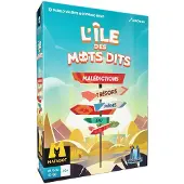 Asmodee Jeu de société : L'Île des Mots - 2 à 10 joueurs - À partir de 10 ans - Parties de 20 minutes - Jeu coopératif ou compétitif