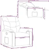vidaXL Fauteuil relax vert foncé Tissu