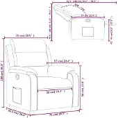 vidaXL Fauteuil relax vert foncé velours