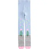Next Collant bleu clair / vert / pomme / rose ancienne