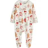 Next Pyjama marron / rouge / blanc