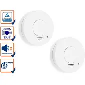 Smartwares Détecteur de fumée RM250/2 - Batterie incluse - Bouton de test - 85 dB