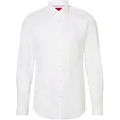 HUGO Kenno 10276637 Red Shirt Blanc 42 Homme