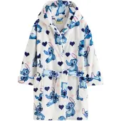 Next Peignoir 'Lilo & Stitch' bleu / bleu marine / poudre / blanc