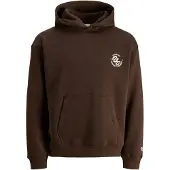 Jack & Jones Sweat-shirt 'JORFrederiksberg' marron / blanc